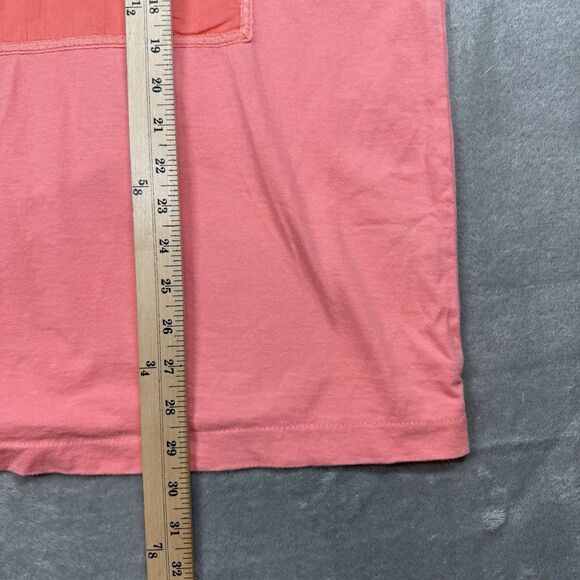 Johnny Was Shirt Women’s OS Orange Cotton Crew Short Sleeve Embroidered Boho - Picture 6 of 10